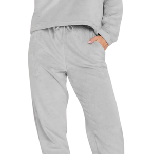 Womens Pullover Hoodie Tracksuit Casual Fleece <b>Two</b> <b>Piece</b> <b>Lounge</b> <b>Set</b> Relaxed Fit Long Sleeve Hooded Activewear Gym Workout Outfit - Product Image 6