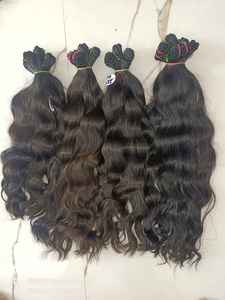 Extensiones de Cabello Humano Natural Virgen Indio de Doble Trama Liso Extremo 100g 105g - Product Image 3