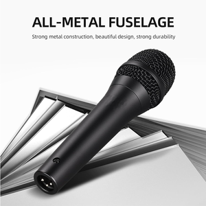 Microphone dynamique filaire portable professionnel pour chant, karaoké, scène, enregistrement en direct, studio, métal, pleine gamme, réduction du bruit - Product Image 3