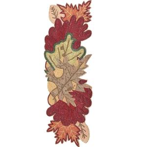 Elegant Modern Floral Handmade Cotton Seed Bead Embroidery Eco-Friendly Customizable <b>Table</b> <b>Runner</b> for Home Hotel Restaurant - Product Image 4