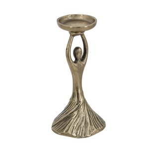 Candelabro Metálico Minimalista con Forma de Dama, Venta al por Mayor de Fábrica, Decoración Contemporánea para Mesa de Hotel, Spa, Restaurante, Fiestas - Product Image 1