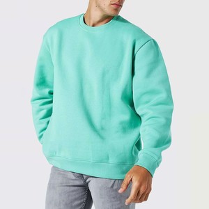 Pull en molleton 100 % polyester pour homme, col montant, couleur unie, coupe classique, décontracté, avec fermeture éclair, pour l'hiver, tricoté, manches longues, effet délavé, doux - Product Image 2