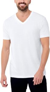Men's V-Neck T-Shirt Fitted Soft Casual V-Neck Tees Perfect V-Depth No-Shrink No-Fade Comfort for Sleep <b>Undershirts</b> Daily Use - Product Image 5
