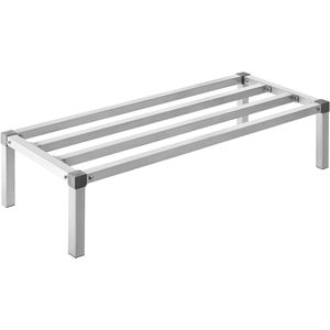Étagère de stockage commerciale en aluminium 48 x 20, 12 niveaux, capacité de 1000 lb, entièrement soudée, pour empilage alimentaire et rayonnages - Product Image 1