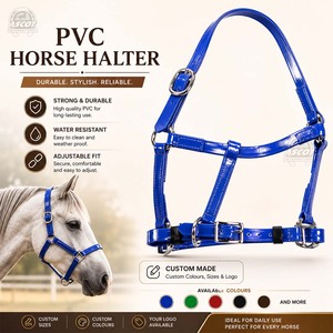 Halter de PVC para equitación, altamente duradero, con accesorios brillantes de primera calidad, precio bajo, al por mayor - Product Image 2