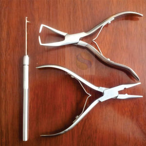 "Premium Hair Extension & Beading <b>Tool</b> Kit – Durable Composite Pliers with <b>Leather</b> <b>Pouch</b> for Home & Salon Use" - Product Image 5