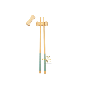 Classic Natural Bamboo <b>Reusable</b> <b>Chopstick</b> Rest Eco-Friendly Minimalist Style Perfect for Asian Cuisine Dining Vietchoice - Product Image 4