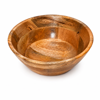 Grand saladier en bois artisanal |   Bol à salade en bois naturel |   Bol rustique pour fruits et décorations, idéal pour la salle à manger à la maison