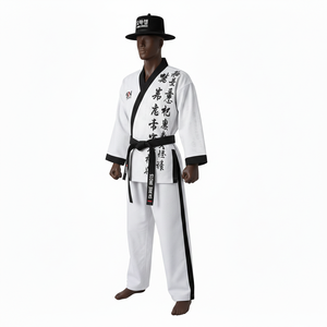 Conjunto de Gi de Jiu Jitsu BJJ de Alta Calidad, Pantalones al por Mayor, Tela Ligera de Poliéster/Algodón de 340g, Uniforme de Taekwondo con Logotipo Personalizado - Product Image 4