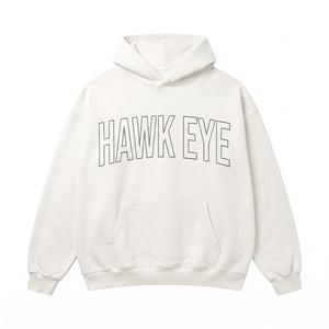 Sweat-shirt à capuche pour homme 100% coton avec strass, personnalisé, marron brillant, manches brillantes, streetwear, hiver - Product Image 4
