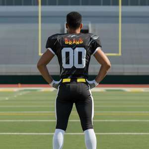 Uniforme de Fútbol Americano Sublimado Personalizado 100% Poliéster, Logotipo Personalizado, Talla Personalizada, Transpirable, de Secado Rápido, Ropa de Equipo - Product Image 5