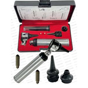 Ensemble d'otoscopes diagnostiques Vaslcare ENT avec lumière à fibre optique, kit portable de détection des infections auriculaires pour médecins et étudiants - Product Image 1