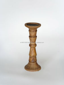 Bougeoir en bois d'acacia massif, manguier, meilleure qualité, lanternes décoratives de Noël, bocaux, bougeoirs pour dessus de table - Product Image 2