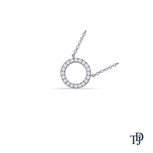 Pendentif en or 10 carats avec diamant de laboratoire Infinity et diamant naturel en forme de V - Product Image 3