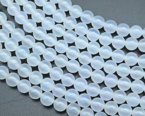 Ónix Blanco Natural, Corte Facetado Redondo, Calibrado, Piedra Preciosa Suelta Sin Tratar, Certificado, Lote al por Mayor de Cuentas para Joyería - Product Image 4