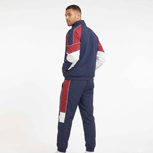 Custom Manufacturers Men's Nylon <b>Jacket</b> and Nylon Tracksuit Two Piece Reflective Stripe High Quality Windbreaker Sweatsuit - Product Image 6