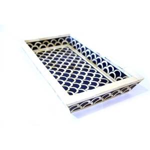 Bandeja de resina de diseño de alta calidad, bandeja de MDF, bandeja decorativa, bandeja para servir para cocina y eventos a un precio mayorista muy bajo. - Product Image 5