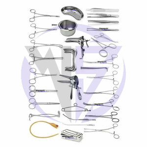 Ensemble d'instruments chirurgicaux gynécologiques 50 pièces Kit médical en acier inoxydable - Product Image 2