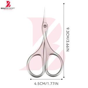 Ciseaux à cuticules en acier inoxydable, haute précision, lame incurvée à pointe fine, ciseaux de manucure pour soins professionnels des ongles - Product Image 3