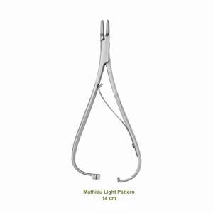 Instrumentos Quirúrgicos Dentales de Buena Calidad para Dentistas Generales, Portaagujas, Pinzas Dentales de Acero Inoxidable Mathieu de 14 cm - Product Image 4