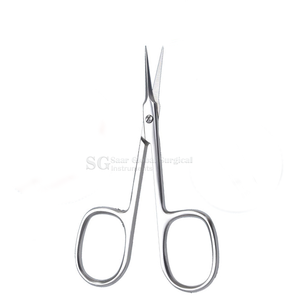 Ciseaux à cuticules pliables professionnels en acier inoxydable à lame courbée, outil de soin des ongles de précision pour manucure - Product Image 5