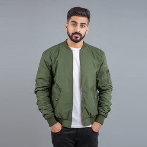 Chaqueta Bomber de Alta Calidad para Hombre, Cuello Redondo, Chaqueta Satinada para Hombre, 100% Tela con Memoria, Chaqueta Bomber Satinada para Hombre - Product Image 5