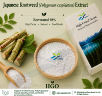 Extrait de renouée japonaise (Polygonum cuspidatum) (qualité alimentaire) Resvératrol 98% (extrait standardisé) HGO Factory Direct Supply