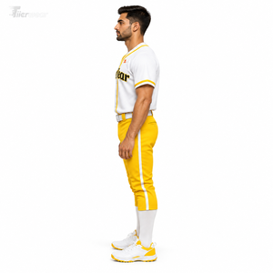 Men Baseball <b>Uniform</b> Custom Team Jersey Set Breathable Sports Wear OEM Private <b>Label</b> Factory Manufacturer - Product Image 2