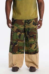 Pantalones Cargo de Camuflaje Personalizados para Hombre, Pantalones Anchos de Estilo Urbano, Pantalones para Hombre, Proveedor OEM - Product Image 2