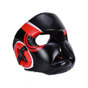 Casque de boxe Five B Sports, protection de tête en cuir PU, pour arts martiaux, casque intégral, logo personnalisable, emballage inclus. - Product Image 1