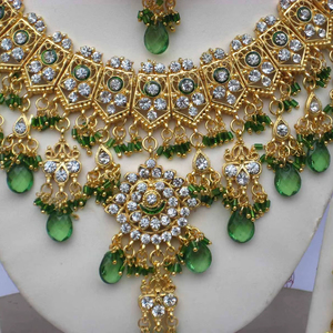 Luxury Bridal Necklace Earring Headpiece Set Women Zircon Vintage Party Anniversary Wedding Engagement <b>Gift</b> Jewelry Brides - Product Image 3