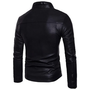 New Arrived 2024 Mens Fashion Original Leather Jacket Slim Fit <b>Stand</b> Collar Jacket Male Motorcycle Lapel Jackets in Stock - Product Image 6