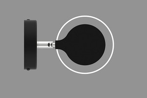 Modern Dimmable LED Wall Lamp with LED 5W CRI≥80 CT 3000K Material: Metal Push <b>dimmer</b> - Product Image 4