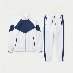 Ensemble de survêtement décontracté pour hommes en microfibre 180 GSM, coupe-vent, deux pièces, pour la course à pied, vente en gros - Product Image 2