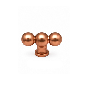T-Shaped Black <b>Brass</b> Furniture <b>Knob</b> Minimalist Drawer Handle for Storage Closet Cabinet Hardware Durable Design - Product Image 2