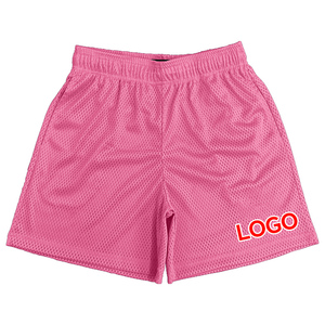 Men's Black <b>Mesh</b> Shorts Solid Color Elastic Waist Breathable Casual Sport Shorts With Logo Print Front - Product Image 3