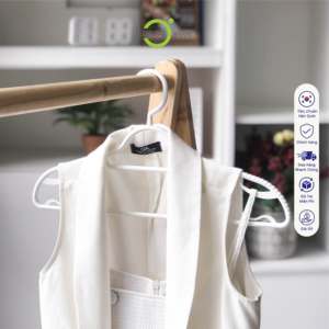 Cintre en plastique souple antidérapant pour boutique et supermarché, moulé par injection, gain de place, pour magasin de vêtements - Product Image 5