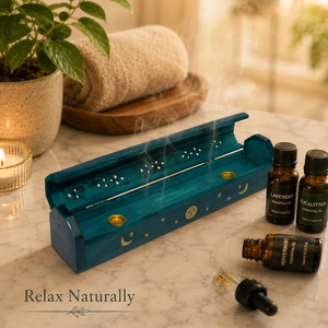 Custom <b>Decorative</b> Wooden Incense Ash Catcher Tray Printed Wooden Incense Holder for Meditation Aromatherapy Spiritual Home <b>Decor</b> - Product Image 2