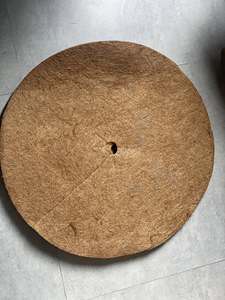 Manta de fibra de coco ecológica para cubrir el suelo, redonda, para protección de plantas y control de malezas - Product Image 6