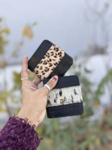 Cartera de Cuero Genuino con Diseño Nuevo, Cartera de Hombre con Estampado de Piel de Vaca, Tarjetero con Piel de Leopardo, Regalo en Oferta para Él - Product Image 3