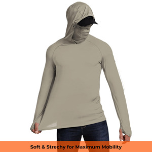 Camisa de Pesca Personalizada para Hombre, Ligera, de Secado Rápido, UPF 50, Manga Larga, Protección UV, Sudadera con Capucha para Pesca - Product Image 3
