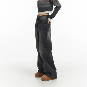Vaqueros Desgastados de Moda para Hombre, Estilo Urbano, Pantalón Vaquero Vintage, Acabado Lavado Ácido de Alta Calidad, Etiqueta Personalizada, Proveedor Mayorista - Product Image 2