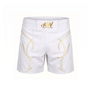 กางเกง MMA สีดำสำหรับผู้ชาย ASKAR WEAR IND พิมพ์ลายแบบ Sublimation แห้งเร็ว ผลิตจากโพลีเอสเตอร์ เหมาะสำหรับศิลปะการต่อสู้แบบผสมผสาน ขนาดผู้ใหญ่ ทรงปกติ - Product Image 4