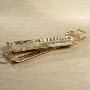 Crafted Brass Serving Tray Decorative Metal ware For Serving Snacks Fruits Desserts Tea Coffee Meals And Refreshments - Product Image 3