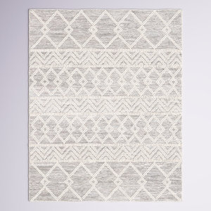 Tapis en laine tissé plat, design brodé personnalisé, qualité supérieure, fabriqué en Inde, au prix le plus bas - Product Image 1