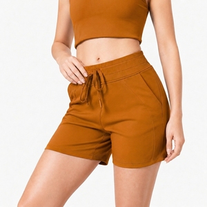 Premium Women's Lounge Cotton Shorts OEM ODM Private Label Manufacturer <b>Drawstring</b> Shorts Factory Supplier - Product Image 2