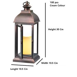 Bougeoirs et lanternes en métal Aurora Glow tendance, décoration de Noël tendance 2025 avec un éclat céleste, nouveau pot à bougie - Product Image 6