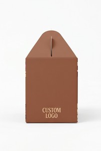 Boîte auto-élevante en papier kraft avec logo personnalisé, forme rectangulaire, impression quadricolore, emballage alimentaire - Product Image 6