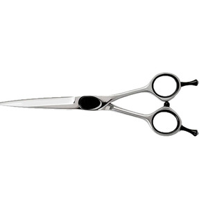 Ciseaux de coiffure professionnels de haute qualité à prix d'usine, lame en acier inoxydable tranchante, réutilisables, manche moyen, pour droitiers - Product Image 4