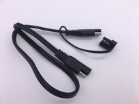 Câble d'alimentation SAE 1000 mm isolé en PVC 300 V, conducteur en cuivre 16 AWG, 41 conducteurs, indice de température 60°C/105°C, noir, usage industriel
